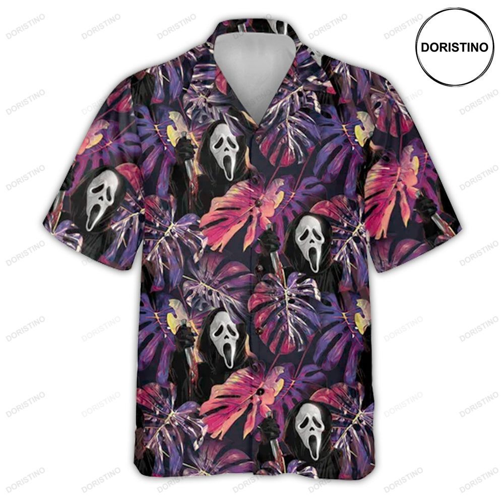 Halloween Ghostface Movies Tropical Style Awesome Hawaiian Shirt